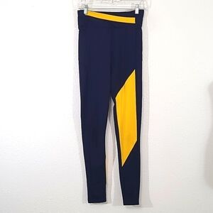 GYMSHARK Women's Navy & Gold Leggings, size Medium